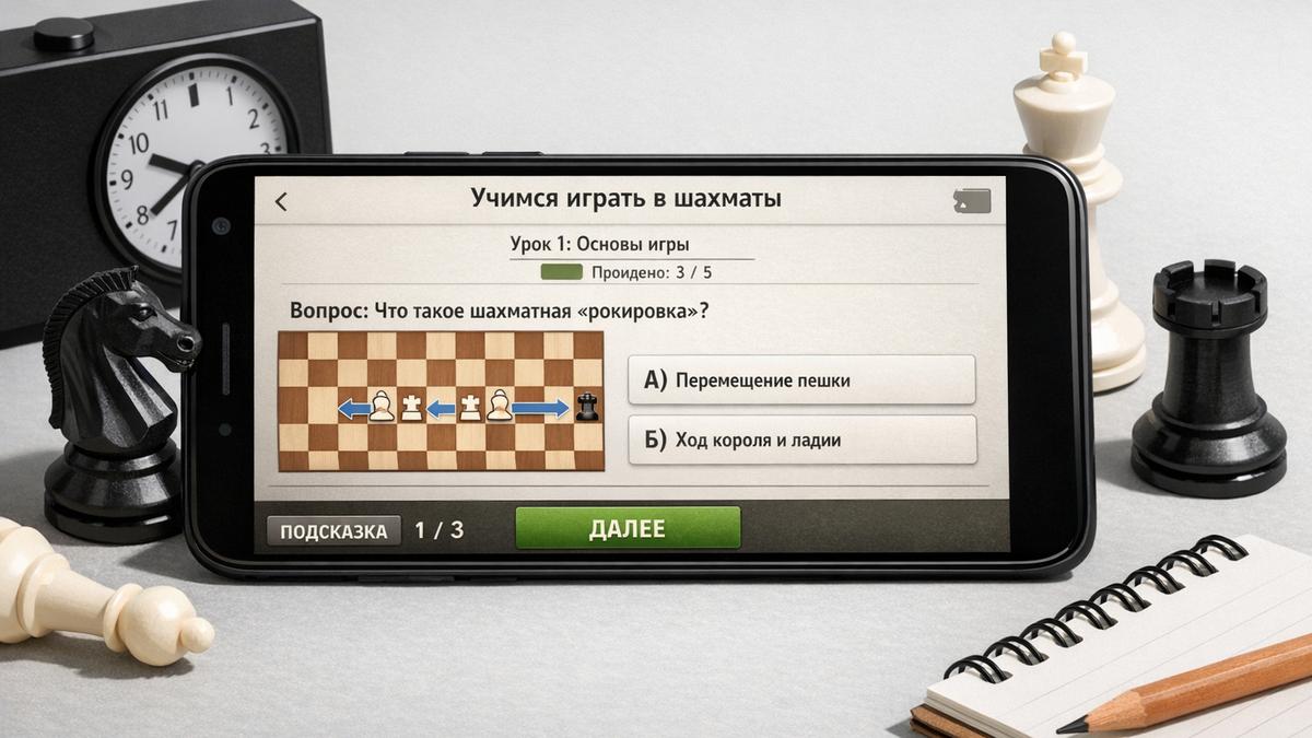 Обучающее шахматное приложение для новичков